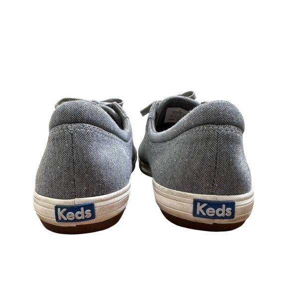 Keds Women’s US11 Ortholite Gray Canvas Lace Up Sneakers - Picture 2 of 10